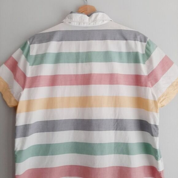 Hudsons BAY Hbc Women's Striped Shirt - Multicolor, 22inch PIT TO PIT - Picture 8 of 11